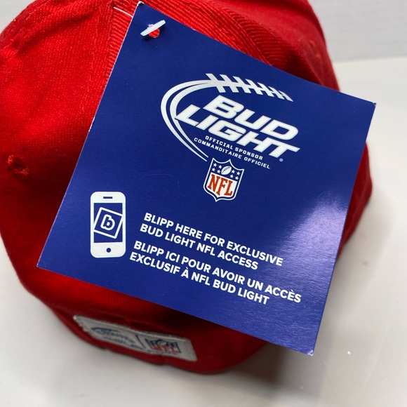 NWT New England Patriots One Size Ball Cap Official NFL Sponsor Bud Light - Picture 4 of 4